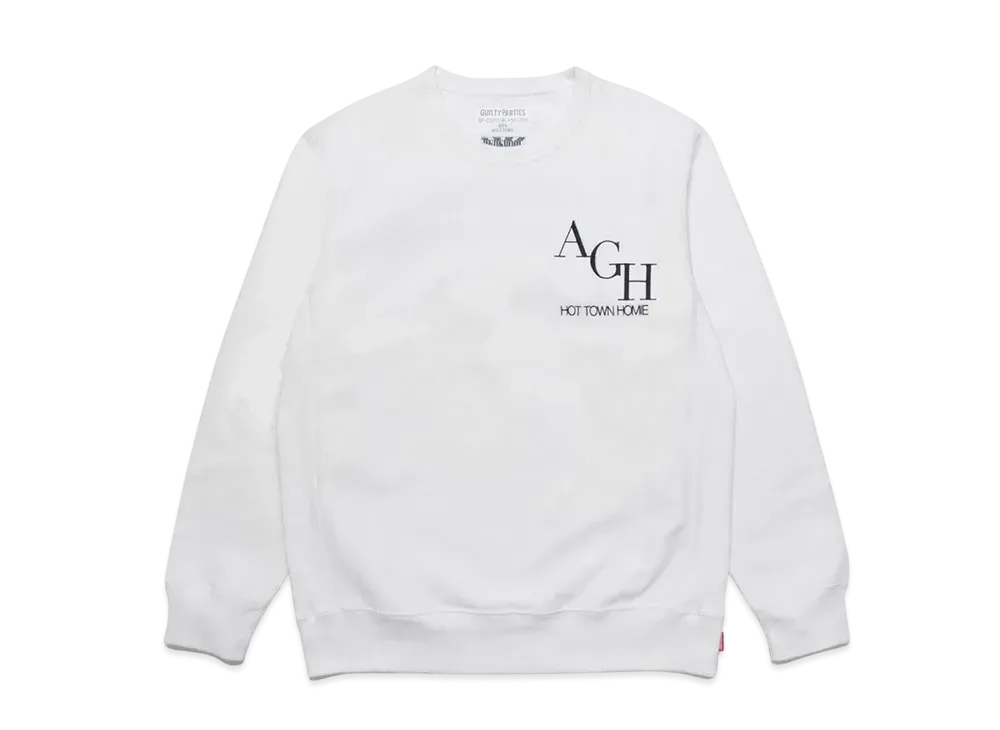 NAMEDARUMA X WACKO MARIA CREW NECK SWEAT "White"