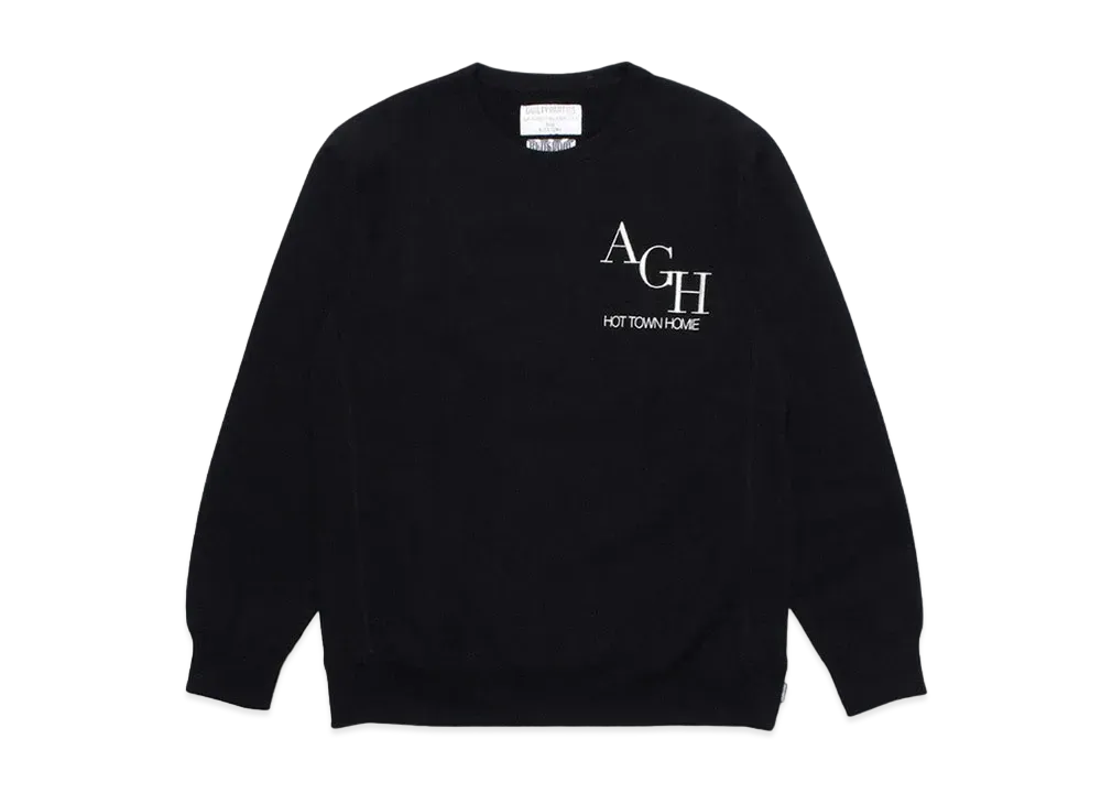 NAMEDARUMA X WACKO MARIA CREW NECK SWEAT "Black"