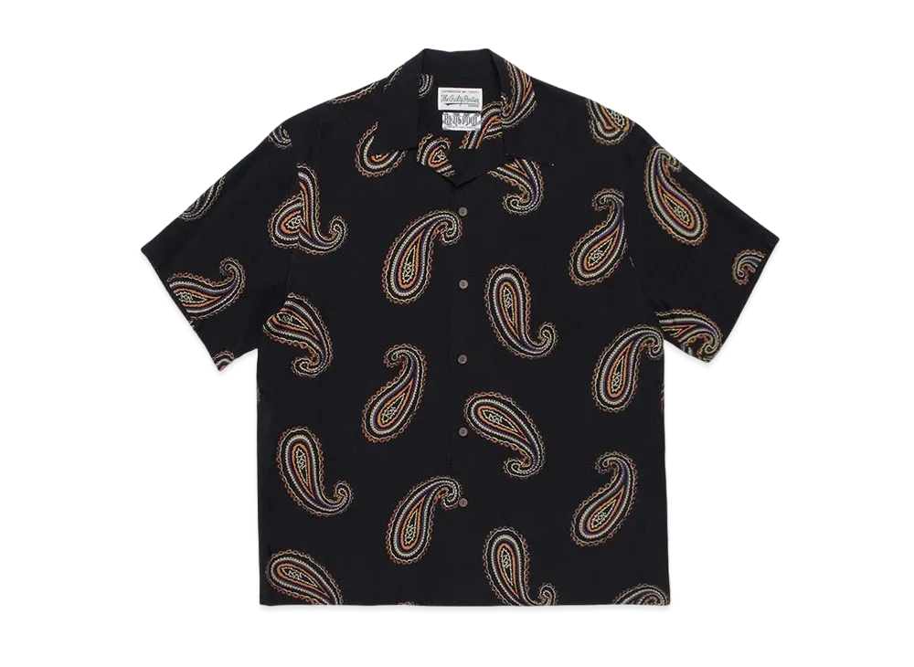 NAMEDARUMA X WACKO MARIA ALOHA SHIRT PAISLEY "Black"