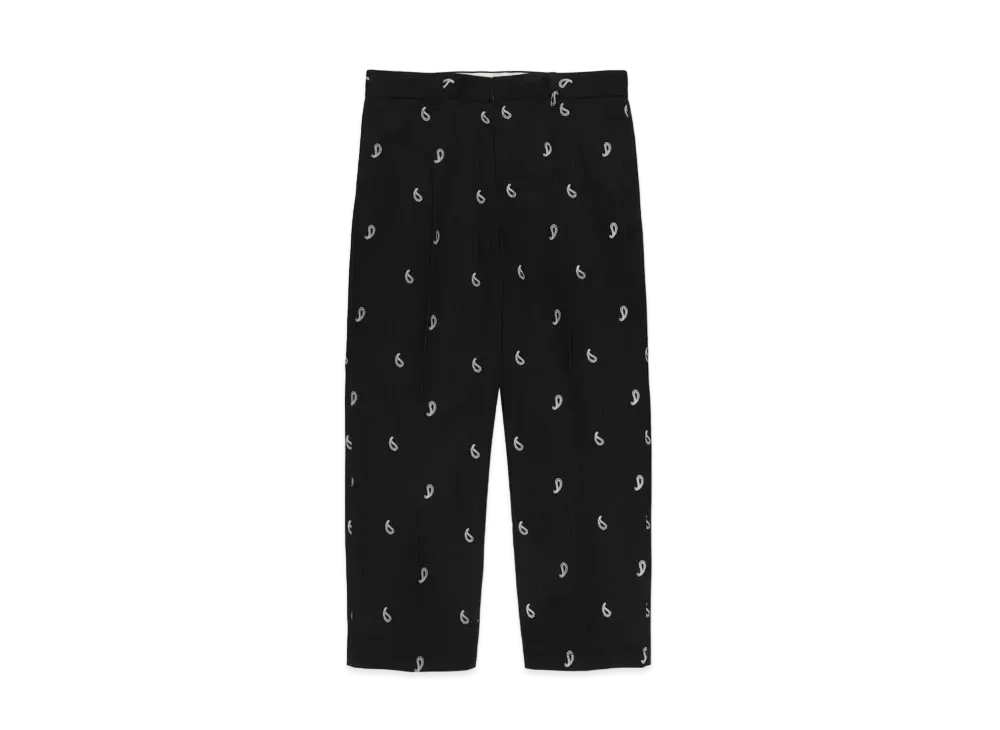 WACKO MARIA DICKIES / PAISLEY PLEATED TROUSERS "Black"