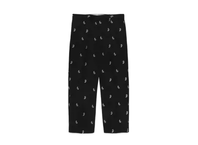 WACKO MARIA DICKIES / PAISLEY PLEATED TROUSERS "Black"