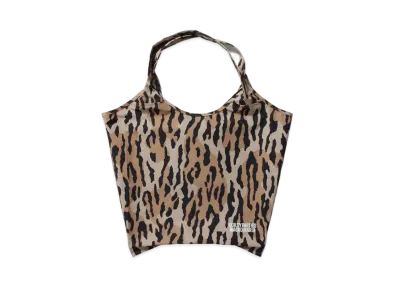 WACKO MARIA Leopard PACKABLE TOTE BAG "Beige"