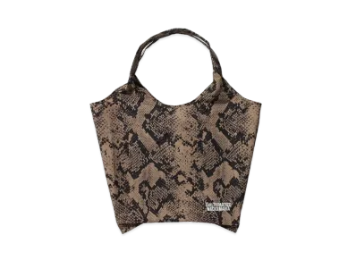 WACKO MARIA PYTHON PACKABLE TOTE BAG "Beige"