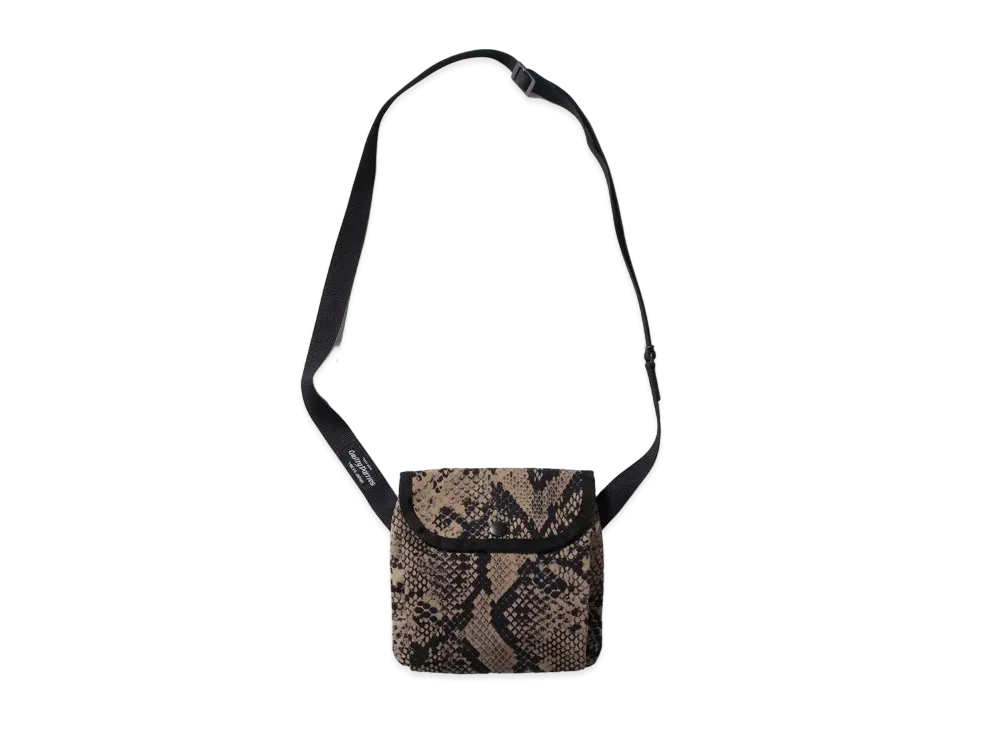 WACKO MARIA PYTHON SHOULDER POUCH "Beige"