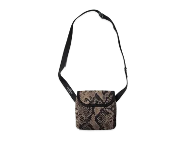 WACKO MARIA PYTHON SHOULDER POUCH "Beige"