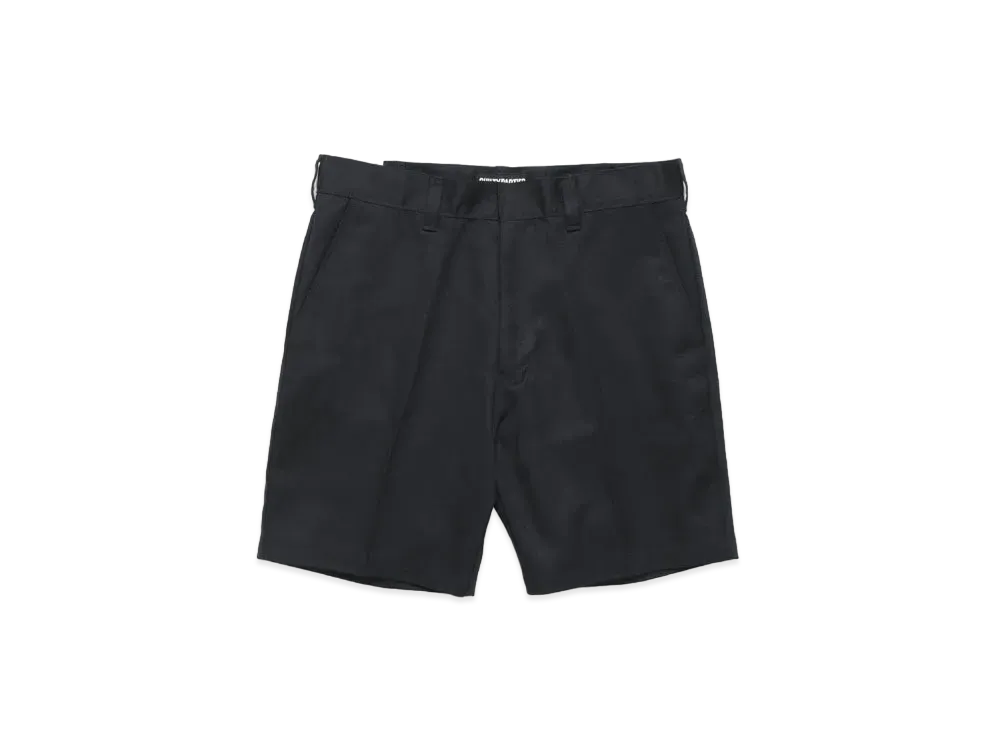 WACKO MARIA GP-104-A-BLANKLINE-ZACK / TWILL SKATE SHORTS "Black"
