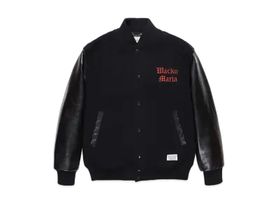 WACKO MARIA VARSITY JACKET "Black/Black"