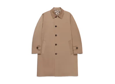 WACKO MARIA BAL COLLAR COAT (IMPOET FABRIC / OLMETEX) "Light Brown"