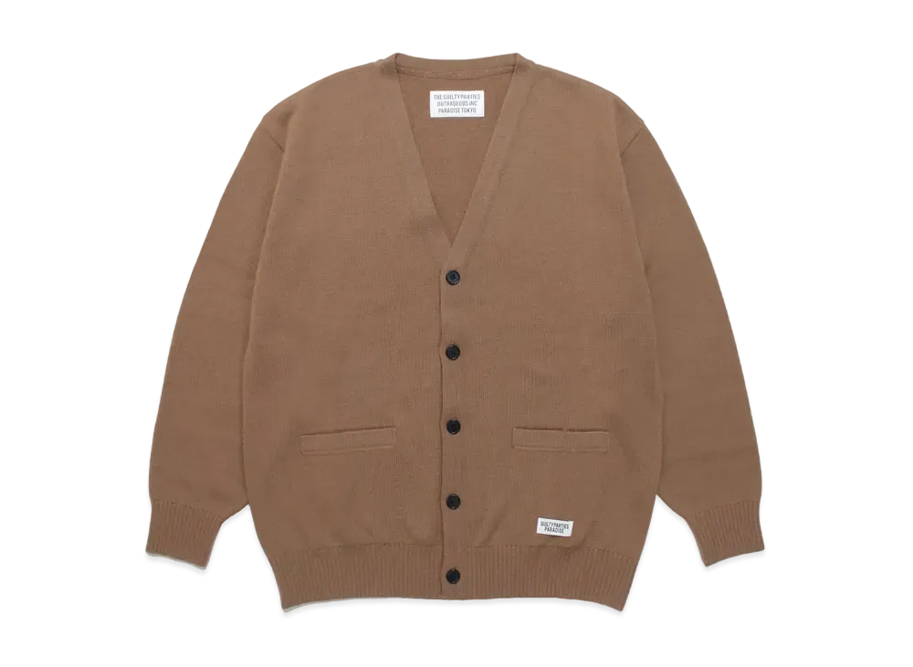 WACKO MARIA CLASSIC KNIT CARDIGAN "Brown"