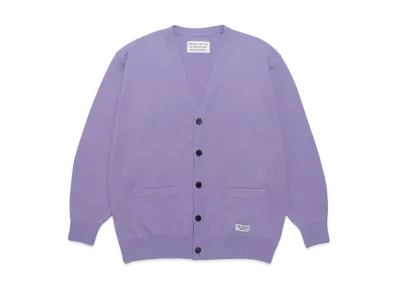 WACKO MARIA CLASSIC KNIT CARDIGAN "Purple"
