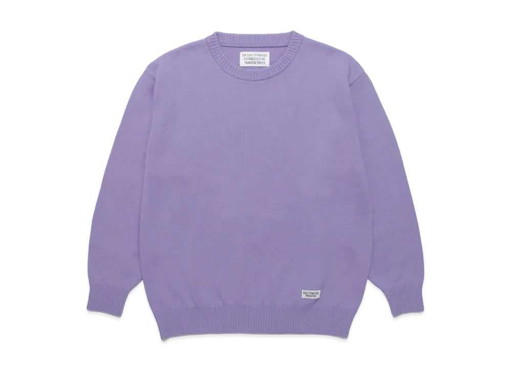 WACKO MARIA CLASSIC SWEATER "Purple"
