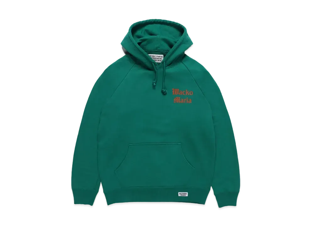 WACKO MARIA WASHED HEAVY WEIGHT PULL OVER HOODED SWEAT SHIRT