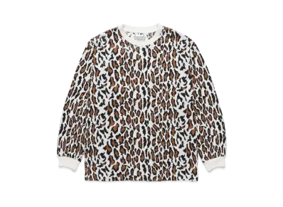 WACKO MARIA LEOPARD THERMAL SHIRT "White"