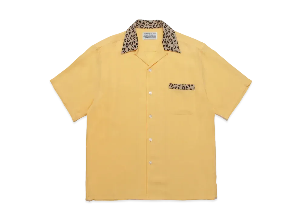 WACKO MARIA TWO TONW OPEN COLLAR SHIRT "Yellow"