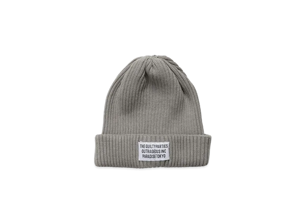 WACKO MARIA KNIT WATCH CAP (TYPE-2) "Grey"
