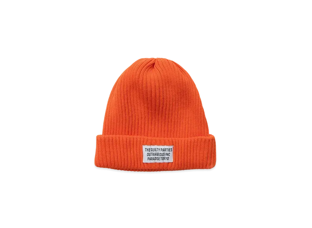 WACKO MARIA KNIT WATCH CAP (TYPE-2) "Orange"