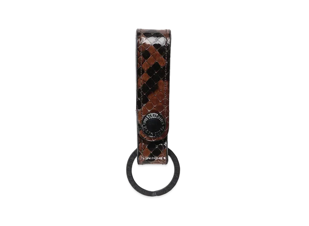 WACKO MARIA PYTHON LEATHER KEY HOLDER "Brown"