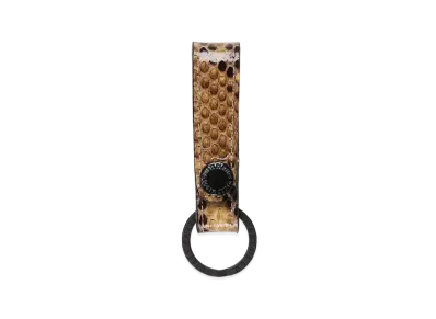 WACKO MARIA PYTHON LEATHER KEY HOLDER "Beige"