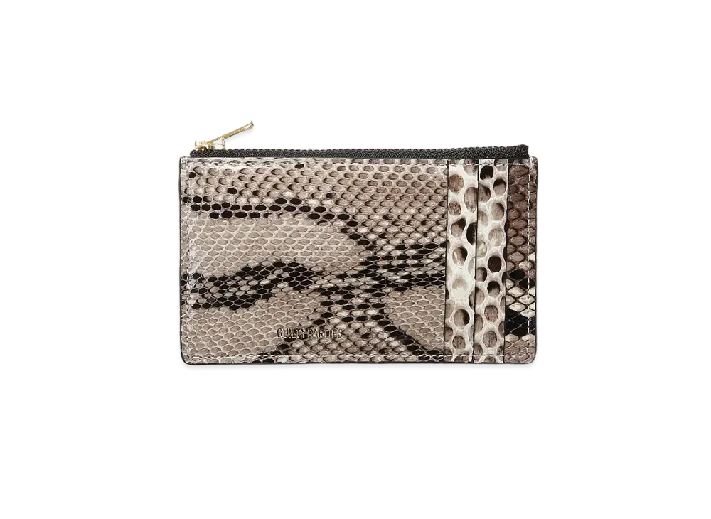 WACKO MARIA SPEAK EASY / PYTHON LEATHER COIN CASE "White"