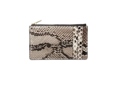 WACKO MARIA SPEAK EASY / PYTHON LEATHER COIN CASE "White"
