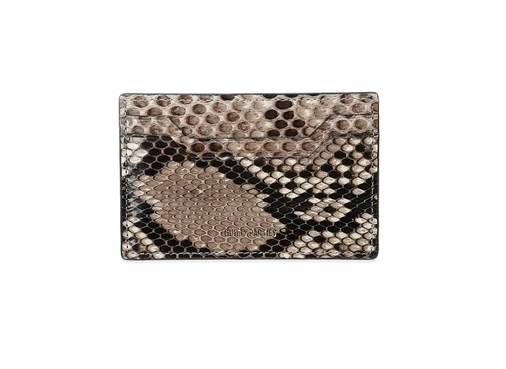 WACKO MARIA SPEAK EASY / PYTHON LEATHER CARD CASE "White"