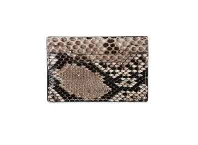 WACKO MARIA SPEAK EASY / PYTHON LEATHER CARD CASE "White"