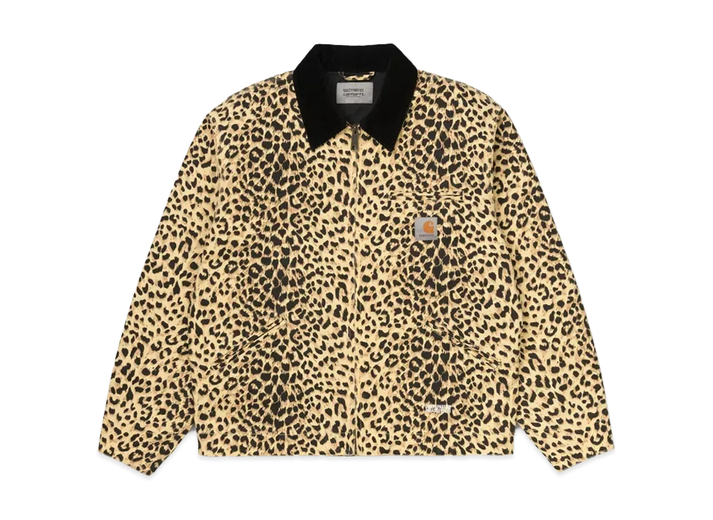 WACKO MARIA x CARHARTT WIP OG LEOPARD DETROIT JACKET "Beige"