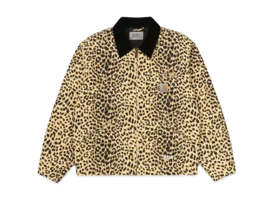 WACKO MARIA x CARHARTT WIP OG LEOPARD DETROIT JACKET "Beige"