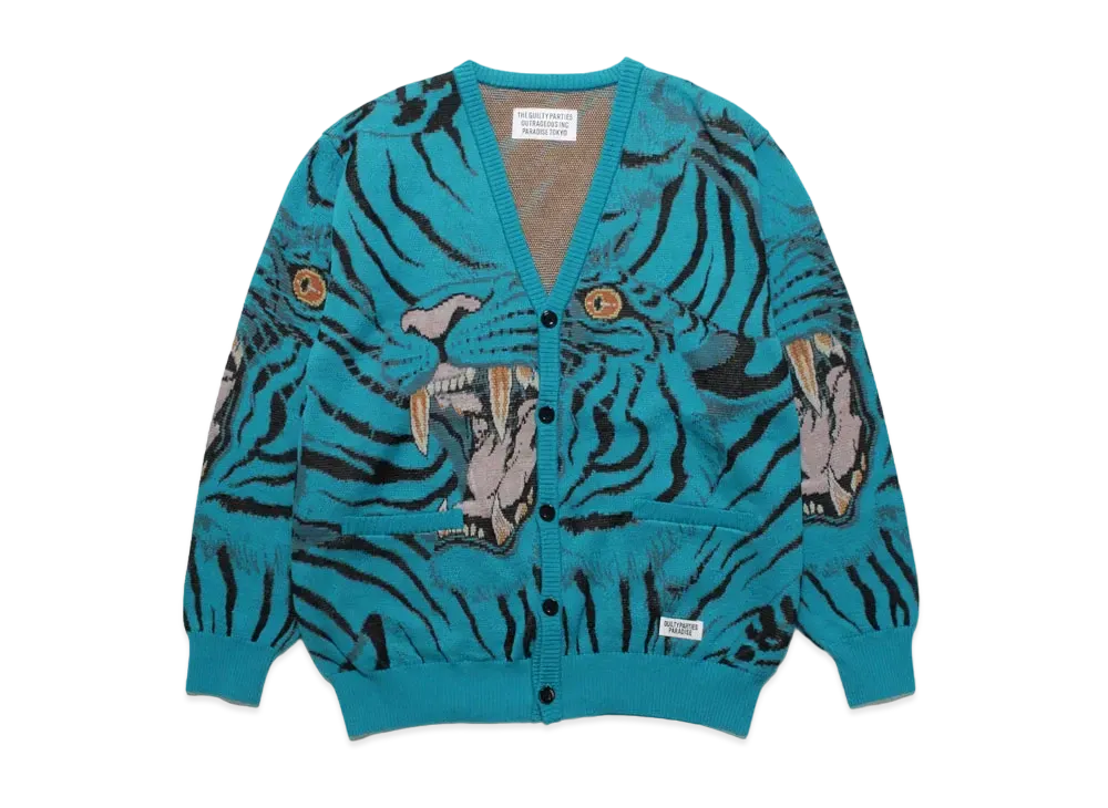 WACKO MARIA TIM LEHI / KNIT JAQUARD CARDIGAN 