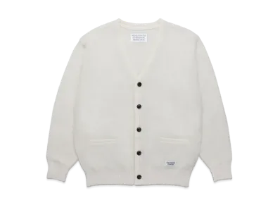 WACKO MARIA MOHAIR KNIT CARDIGAN "White"