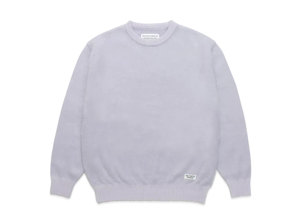 WACKO MARIA MOHAIR KNIT SWEATER "Purple"