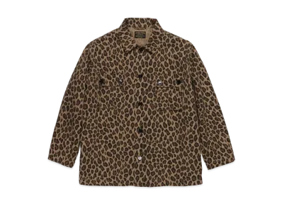 WACKO MARIA LEOPARD ARMY SHIRT "Beige"