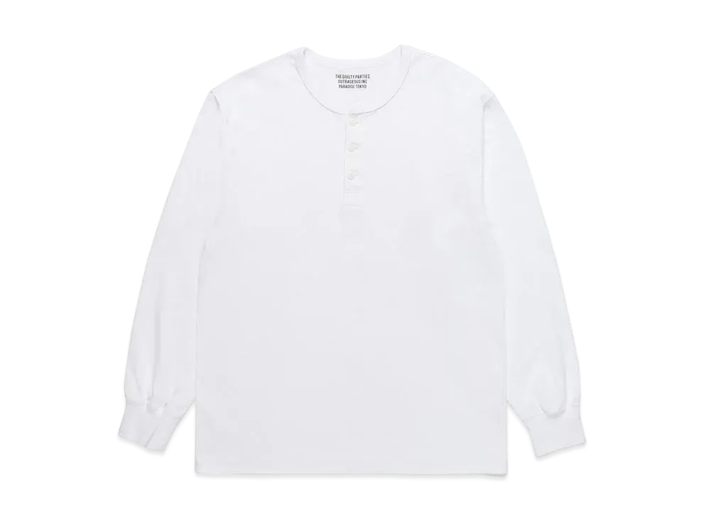 WACKO MARIA HENRY NECK SHIRT "White"