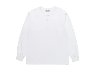 WACKO MARIA HENRY NECK SHIRT "White"