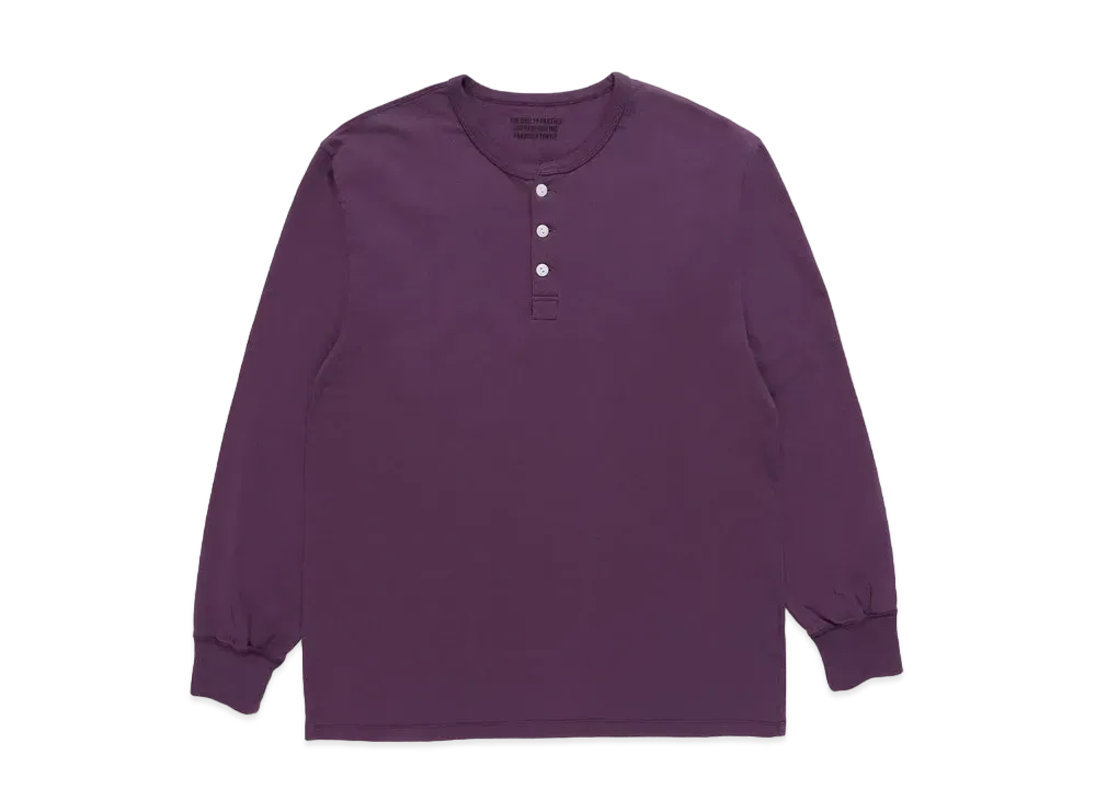 WACKO MARIA HENRY NECK SHIRT "Purple"