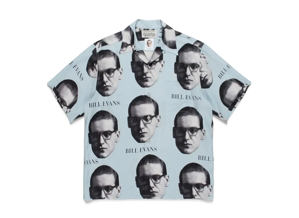 WACKO MARIA BILL EVANS / HAWAIIAN SHIRT "Light Blue"