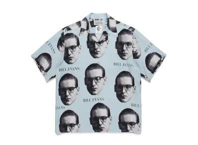 WACKO MARIA BILL EVANS / HAWAIIAN SHIRT "Light Blue"