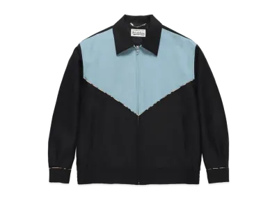 WACKO MARIA WESTERN JACKET (IMPORT FABRIC / DORMEUIL) "Black Blue"