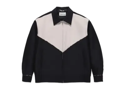 WACKO MARIA WESTERN JACKET (IMPORT FABRIC / DORMEUIL) "Black Ivory"