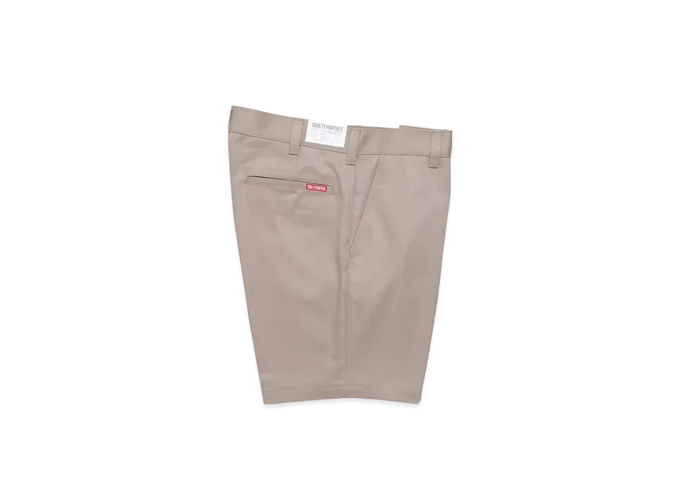 WACKO MARIA GP-104-A-BLANKLINE-ZACK / TWILL SKATE SHORTS "Beige"