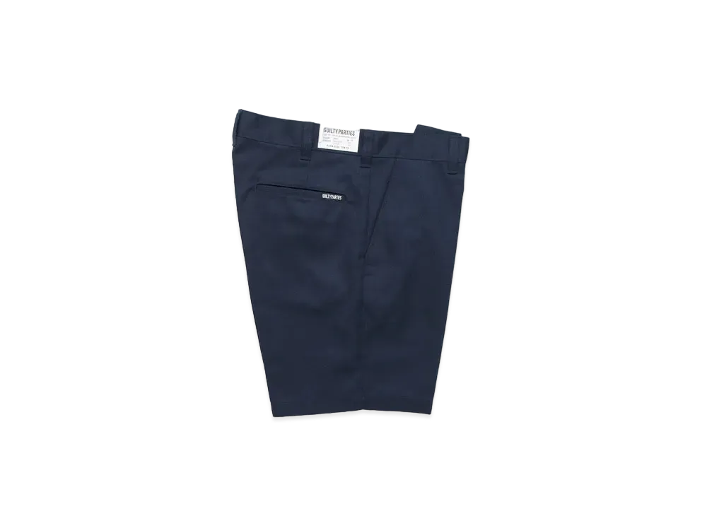 WACKO MARIA GP-104-A-BLANKLINE-ZACK / TWILL SKATE SHORTS "Navy"