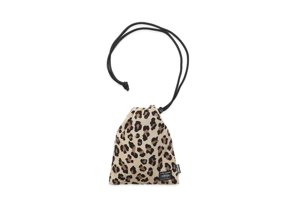 WACKO MARIA PORTER / LEOPARD SHOULDER POUCH "Beige"