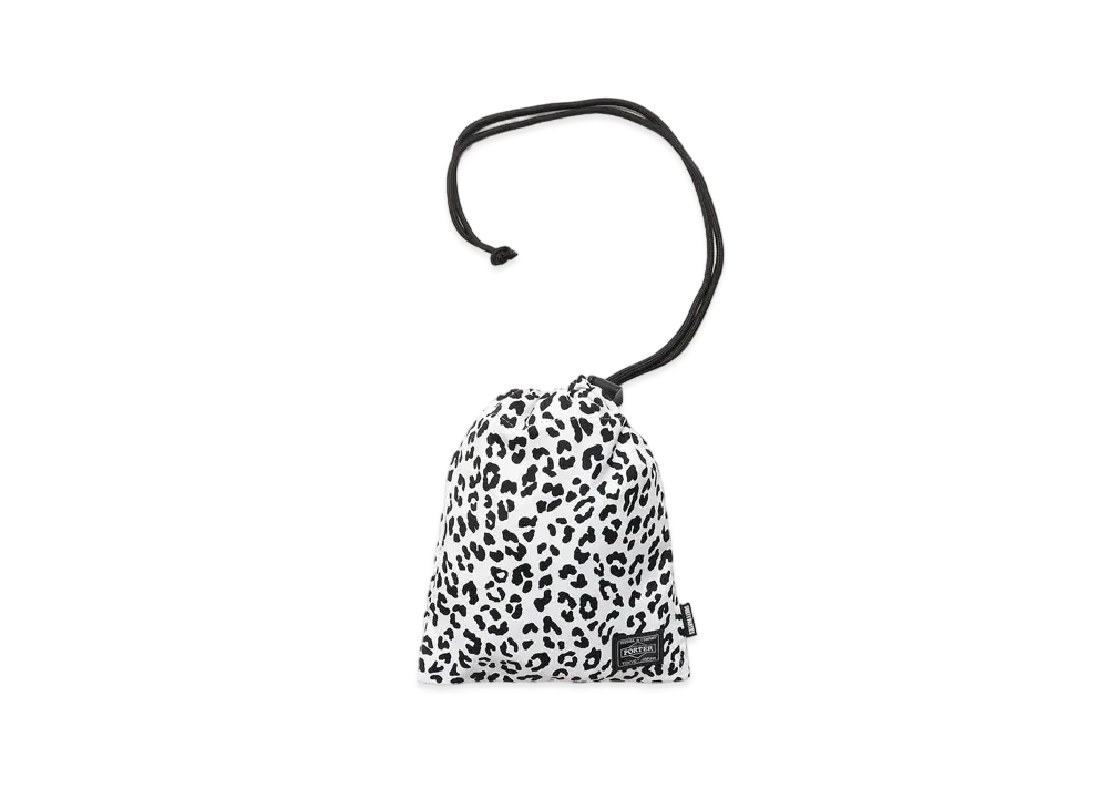 WACKO MARIA PORTER / LEOPARD SHOULDER POUCH "White"