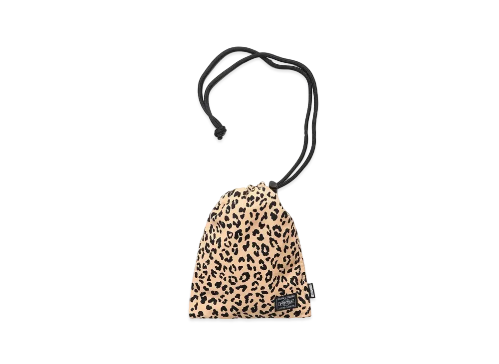 WACKO MARIA PORTER / LEOPARD SHOULDER POUCH "Orange"