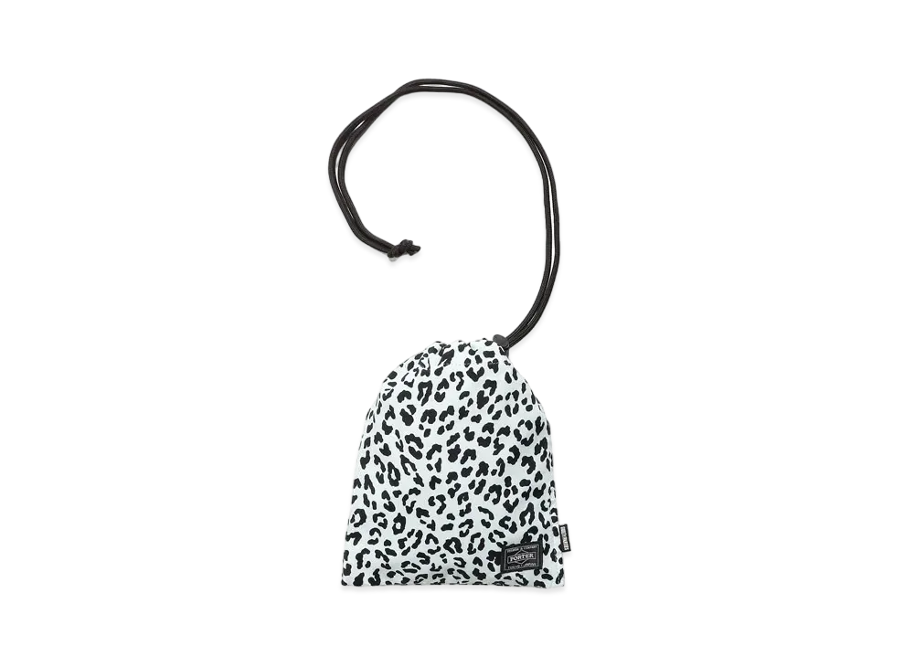 WACKO MARIA PORTER / LEOPARD SHOULDER POUCH "Mint"