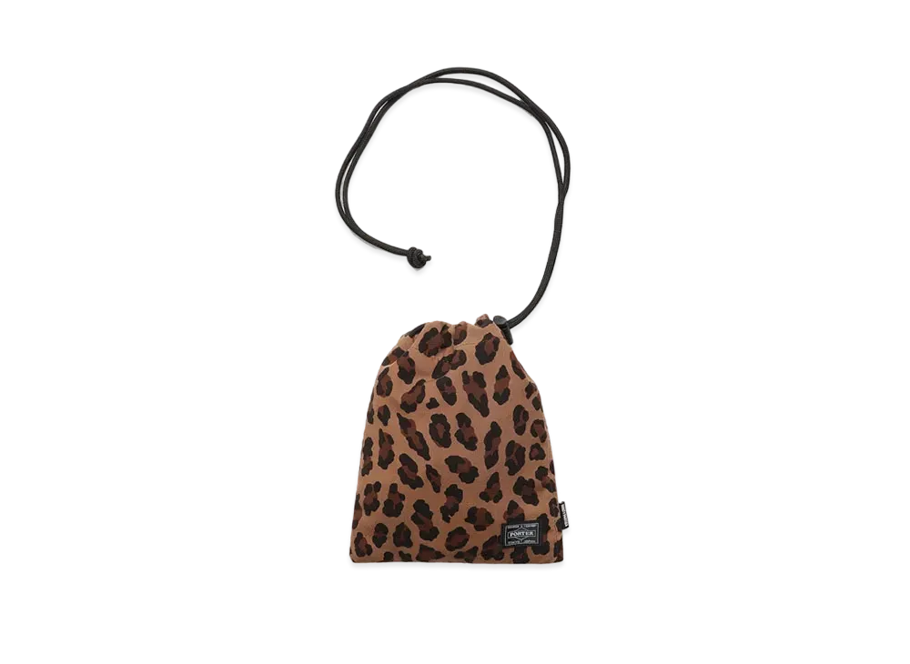 WACKO MARIA PORTER / LEOPARD SHOULDER POUCH "Brown"