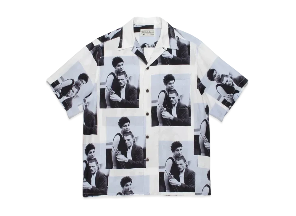 WACKO MARIA CHET BAKER / HAWAIIAN SHIRT #2 "White Purple"