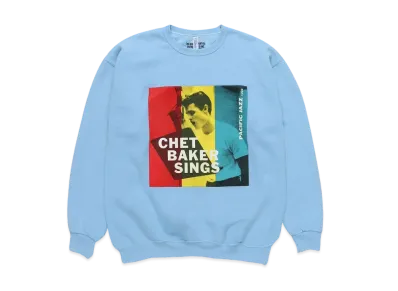 WACKO MARIA CHET BAKER / SWEAT SHIRT #1 "Blue"