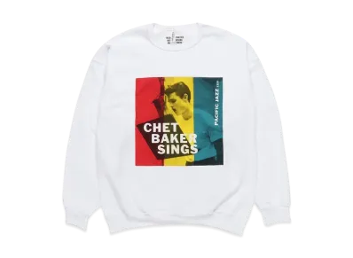 WACKO MARIA CHET BAKER / SWEAT SHIRT #1 "White"