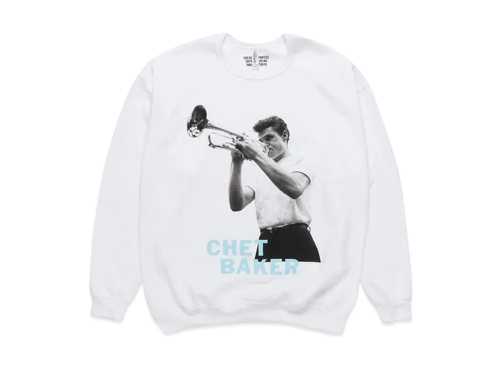 WACKO MARIA CHET BAKER / SWEAT SHIRT #2 "White"